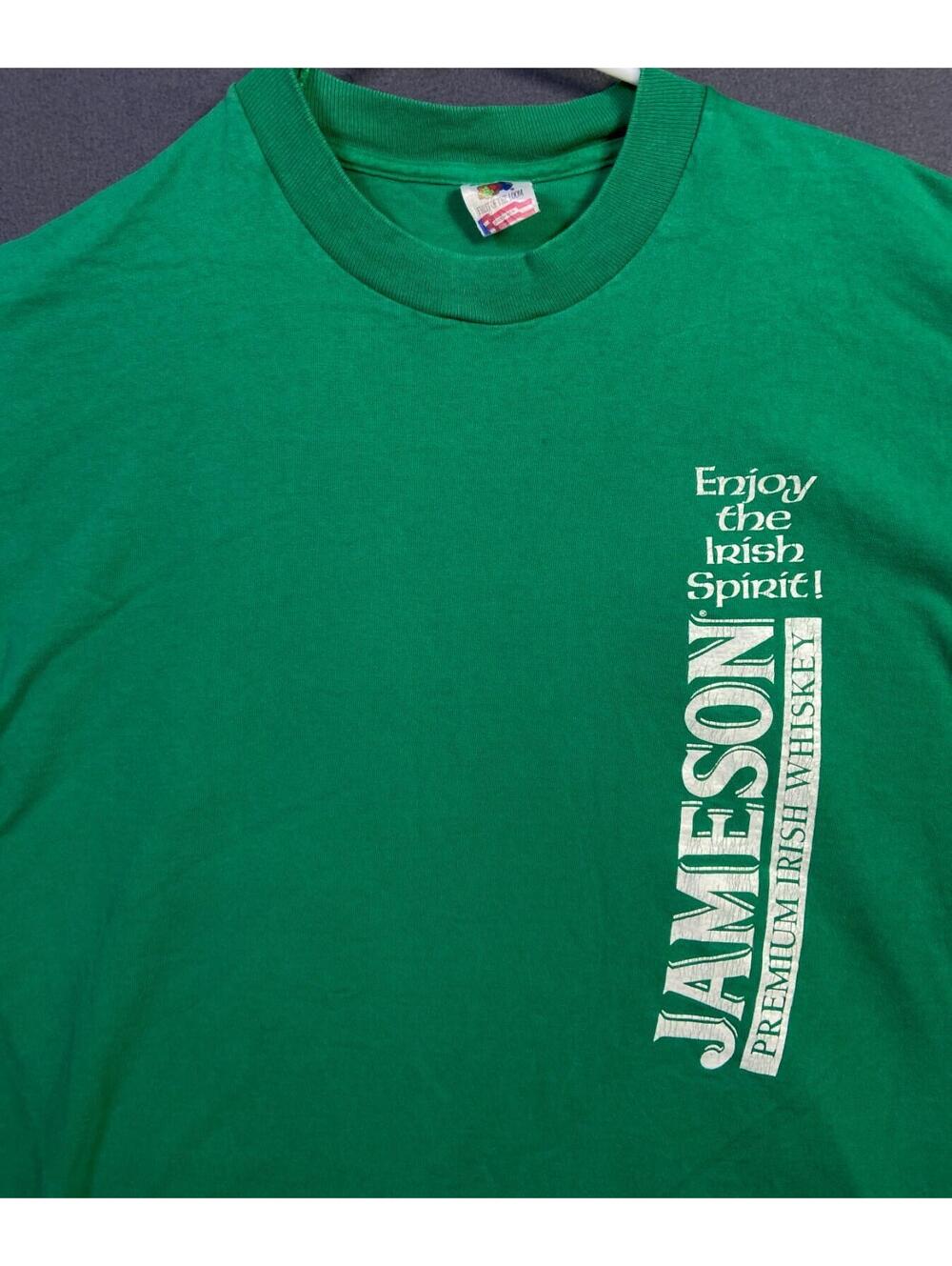 Vintage Jameson T-Shirt XL Bar Clothing Alcohol Irish Whiskey Liquor Made in USA